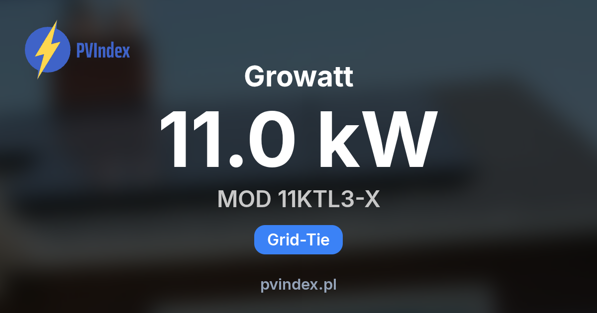 Growatt MOD 11KTL3-X - specyfikacja techniczna, datasheet PDF - PV Index