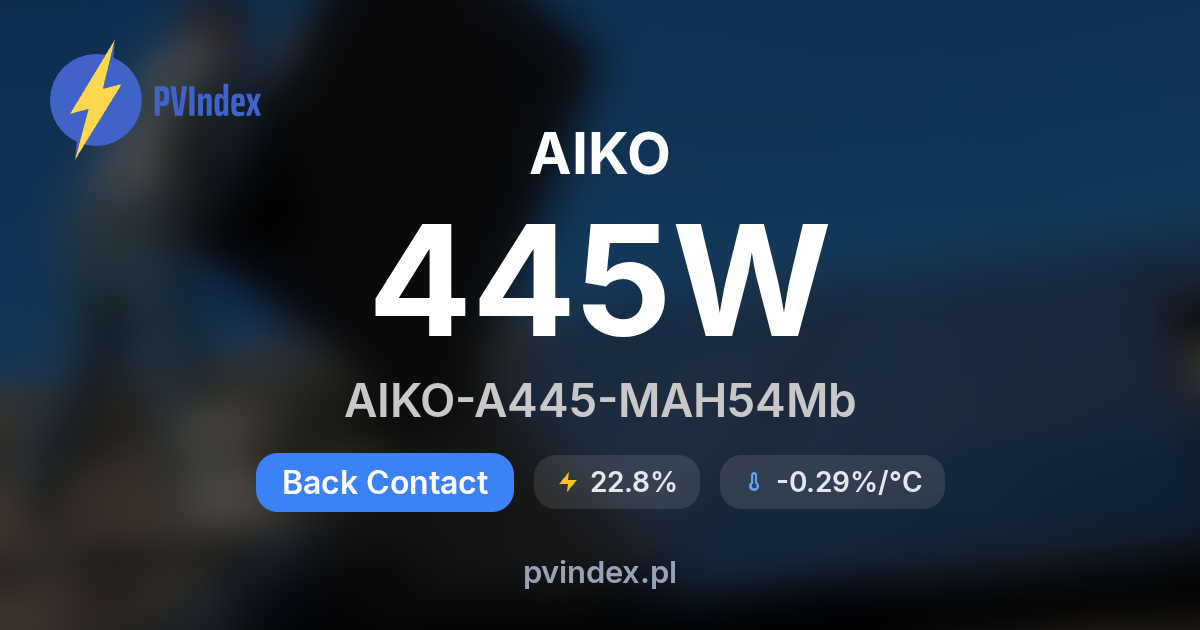 AIKO AIKO-A445-MAH54Mb - specyfikacja techniczna, datasheet PDF - PV Index