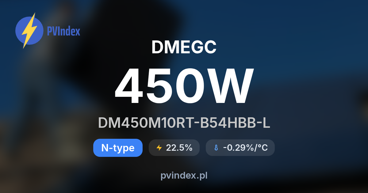 DMEGC DM450M10RT-B54HBB-L - specyfikacja techniczna, datasheet PDF - PV ...